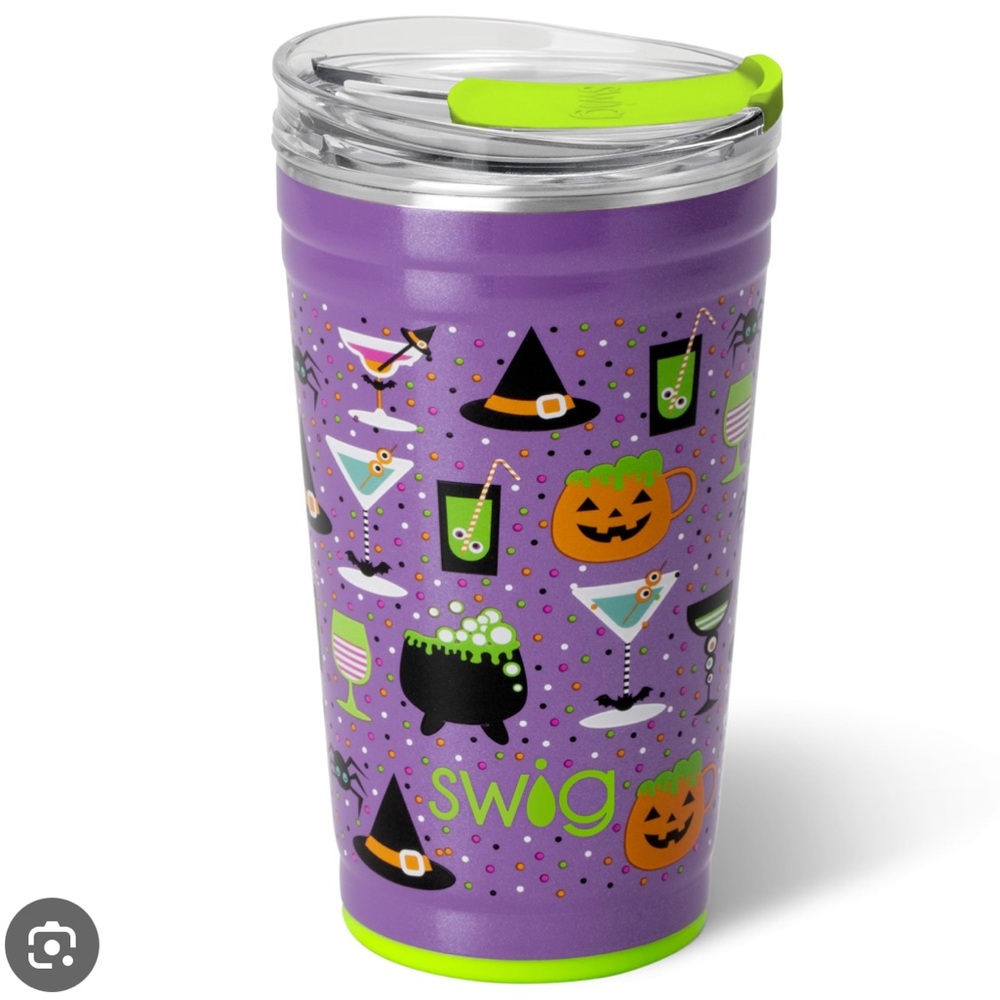 Swig Purple Halloween Party Tumbler